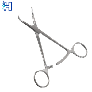 Orthopedic Bone Forceps 5.5 Inch Curved Surgical Stainless Steel Manual Reusable Plate Holding <b>Drill</b> <b>Guide</b> - Product Image 6