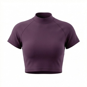 เสื้อครอปท็อปผ้าฝ้ายสีตามสั่งสำหรับผู้หญิง สไตล์ใหม่ล่าสุด รับผลิตแบรนด์ส่วนตัว เสื้อสตรีทแวร์ ฟิตเนส ออกกำลังกาย เสื้อยืดแอคทีฟแวร์ - Product Image 1