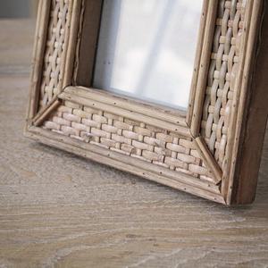 Decorative Arabic Home Rattan <b>Picture</b> <b>Frame</b> Handmade Cane Wood Photo <b>Frame</b> Rustic Farmhouse Home Accent Eco-Friendly - Product Image 4