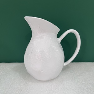 Florero Decorativo Moderno de Aluminio para Mesa, Decoración del Hogar, Acabado Blanco - Product Image 4