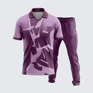 Uniforme de Cricket Personalizado con Nombre de Equipo, Impresión Digital, 100% Poliéster, Unisex, Cintura Elástica, Manga Corta, Cuello Camisero - Product Image 3