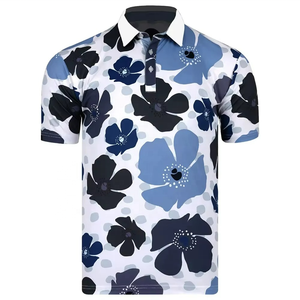 Camiseta de Golf Casual con Cuello en V, Personalizable con Logotipo, Color Sólido, Tejido de Punto Fino, Manga Corta, al por Mayor - Product Image 3