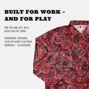 Camisas de Trabajo para Hombre ZUNEZI con Diseño Floral, Transpirables, de Sarga 100% Algodón, Ligeras, Resistentes al Fuego, con Botones y Malla Ventilada en la Espalda - Product Image 4