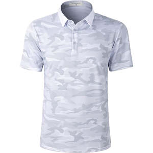 Camisa Casual de Algodón para Hombre, Manga Corta, Color Sólido, Ecológica, de Secado Rápido, Personalizable, para Golf - Product Image 1