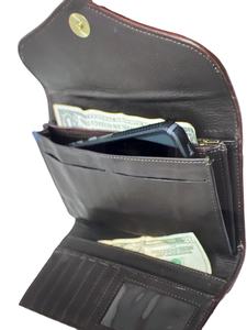 Artisan Hand Tooled Women's <b>Leather</b> Executive <b>Bag</b> Genuine <b>Leather</b> Bohemian Style Summer Spring Autumn Daily Travel Use Zipper - Product Image 2