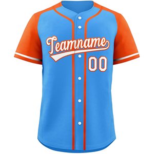 Jersey de Béisbol de Producción Rápida, Tejido Atlético de Punto, Estilo Bicolor, Diseño de Manga Personalizado, Duradero, a Todo Color - Product Image 1