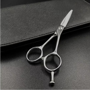 Ciseaux de coiffure professionnels en acier inoxydable pour salon de beauté, avec logo personnalisé, design pliable, pour droitiers, à pointe arrondie - Product Image 4