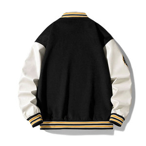 Chaqueta Urbana Casual para Hombre, Estilo Letterman, Ajuste Cómodo, Perfecta para Viajes, Uso Diario y Atuendos Urbanos - Product Image 2