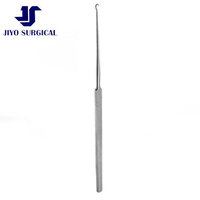 Gillies Skin Hook 7 pouces, grand modèle, diamètre 4 mm, pointe ronde aiguisée, acier inoxydable, retractor cutané chirurgical, certifié CE ISO