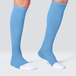 Custom Design Whole Sale 100% Cotton Crew Socks <b>Knee</b> <b>High</b> Breathable Solid Unisex for Adults and Youth Summer Outdoor Sports - Product Image 1