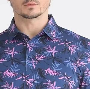 Wholesale Custom Unisex Men's Solid Short Sleeve Breathable Knitted Polyester Shirts Pocket Casual 220 Grams New Arrival - Product Image 3