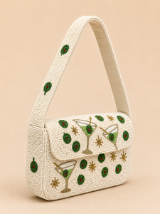 Bolso de Hombro de Lujo Hecho a Mano con Cuentas de Cristal para Cóctel Martini, Bolso de Diseño para Mujer, Cartera de Boutique, Venta al por Mayor OEM ODM - Product Image 2