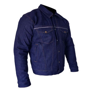 Veste en jean pour homme de haute qualité, respirante, écologique, personnalisable, style streetwear, hiver, service OEM, fabrication en usine, haut de gamme - Product Image 1