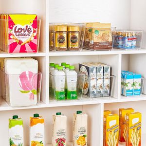 Set di 6 Contenitori Organizzatori in Plastica con Manici per Cucina, Freezer, Armadio e Bagno - Product Image 4