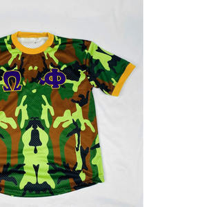 เสื้อยืดคอกลมปักลายตัวอักษรกรีกแบบกำหนดเองจากผู้ผลิตโอเมก้า สำหรับผู้ชาย  สำหรับชมรมนักเรียนชาย  ผ้าฝ้ายถัก 100% - Product Image 3