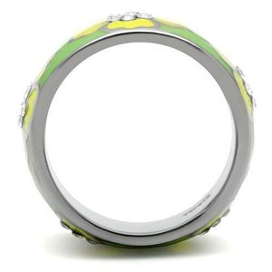 Anello in Acciaio Inossidabile Lucidato TK221 Senza Placcatura Senza Pietre per Piatti e Vassoi - Product Image 4