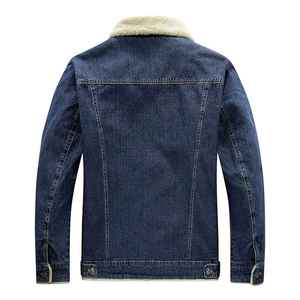 Mens Denim Jean Jacket Trendy Fashion Ripped Denim Male Streetwear Jackets - Product Image 5