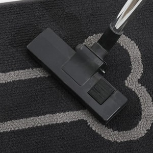 Alfombra de Baño Rectangular Negra de Chenilla con Diseño de Huesos, Base Antideslizante de Goma, Diseño Innovador con Mechones, para Uso Doméstico - Product Image 5