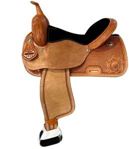 Selle de cheval western artisanale avec arceau en bois, en cuir de qualité supérieure, pour la randonnée équestre et le ranch - Product Image 3