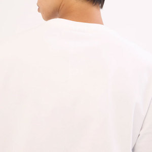 เสื้อยืดผ้าฝ้ายถักแบบเป็นมิตรต่อสิ่งแวดล้อม 100% สำหรับฤดูร้อน น้ำหนัก 220 กรัม ระบายอากาศได้ดี ทรงหลวม ดีไซน์ลายแผงแบบกำหนดเองได้ - Product Image 4