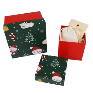 EcoRev Biodegradable Eco-Friendly Custom <b>Christmas</b> Gift <b>Boxes</b> Set Paperboard Base Lid Matt Lamination Specialty Paper for Gift - Product Image 5