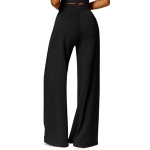 Wholesale Custom Women High Waist Casual <b>Trousers</b> High Street Loose Fit Pants OEM ODM Wholesale Cheap Price - Product Image 4