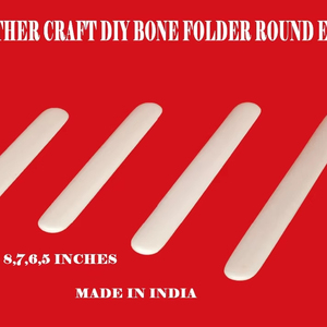 Bone Folder Round Edge Leather <b>Craft</b> <b>Tool</b> | Creasing Folding Burnishing <b>Tool</b> | Durable Smooth Finish DIY Professional India 2026 - Product Image 1