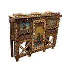 Boîte en bois DAMCHIYAN artisanale, collection unique d'art himalayen, coffre vintage en bois massif, décoration de salon à assortir - MOQ 1 - Product Image 2