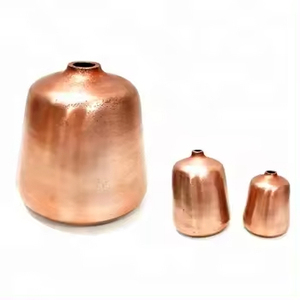 Best Shape Shiny Silver Colored Luxury Brass Flower Vase for Home and Wedding <b>Tabletop</b> Decorative Metal Flower Vases - Product Image 3