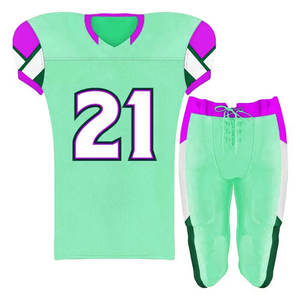 Camiseta Deportiva Sublimada Personalizada al por Mayor, 100% Poliéster, Secado Rápido, Cuello en V, Manga Corta, Corte Atlético, Tallas Grandes, Fútbol Americano para Adultos - Product Image 1