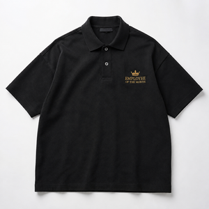 Camisa de Algodón de Lujo ODM de Corte Holgado con Bordado Mensual para Empleados, Regalo Premium de Agradecimiento Personalizado para el Personal - Product Image 1