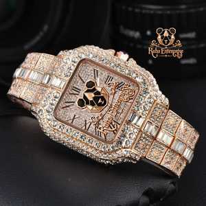Reloj de Moissanita de Excelente Calidad con Diamantes de Alta Gama, Estilo Hip Hop, para Uso Diario Elegante y a la Moda - Product Image 3
