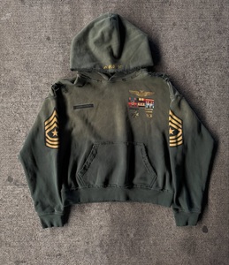 Nouveau sweat à capuche surdimensionné personnalisé, effet vintage délavé et vieilli, en coton épais, brodé, style streetwear - Product Image 3