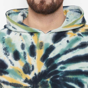 Conjunto de Sudadera con Capucha Tie Dye para Hombre, Informal, de Algodón y Spandex, Felpa Francesa Transpirable, Conjunto Deportivo de Moda Primavera - Product Image 5