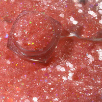 Paillettes holographiques irisées multicolores, mélange de gros et de petits grains, pour globe à neige, gobelet, ongles