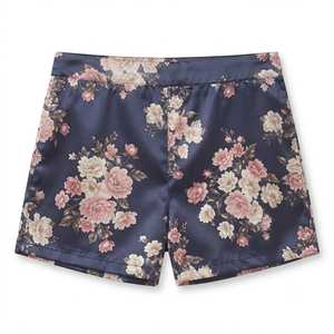 <b>Womens</b> Soft Button Front Silk Satin Breathable Casual Shirt Shorts Sleepwear Set Short Sleeve Two Piece Pajama <b>Lounge</b> <b>Suit</b> - Product Image 4