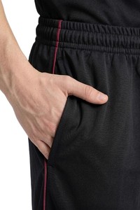 Shorts de sport respirants pour hommes avec logo personnalisé, en polyester, à rayures fines sur les côtés, taille élastique, pour l'été - Product Image 6