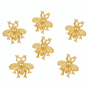 Poignées de tiroir décoratives en aluminium doré en forme d'abeille, poignées de meuble naturelles pour commodes et armoires, poignées de porte de placard de cuisine, vente en gros - Product Image 6