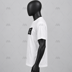 เสื้อยืดโอเวอร์ไซส์ผู้ชายผ้าฝ้าย 100% น้ำหนัก 180 กรัม แบบถัก  รับผลิตตามแบบ OEM พร้อมปักโลโก้แบรนด์ตามสั่ง - Product Image 2