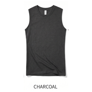 Wholesale <b>Men's</b> Cotton Gym <b>Tank</b> <b>Top</b> 230 GSM Sleeveless Fitness Vest Bodybuilding Workout Muscle Shirt Custom Logo Sportswear OEM - Product Image 5
