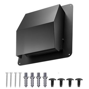 Copertura per presa d'aria quadrata premium da 6 pollici per tetto, in acciaio SPCC con schermo di protezione integrato, per tetti e pareti - Product Image 1