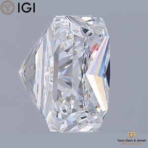 Qualité fine 3.00 CT Princess Cut CVD Lab Grown Diamond E Color VS1 Clarity 7.80 MM IGI Certificat pour la création de pendentifs de luxe - Product Image 3