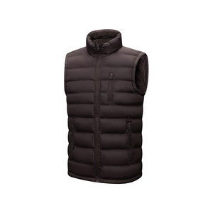 Chaleco Acolchado con Cuello Alto para Hombre, Color Sólido, Cortavientos, Informal, Ropa de Invierno, Relleno de Poliéster, Aislamiento Ligero - Product Image 5