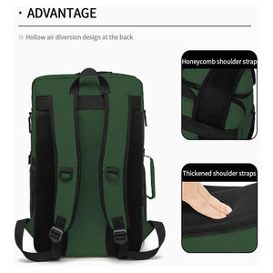 Large Capacity Tennis <b>Racket</b> Backpack Waterproof Forest Green Sports Bag with Multi Pocket Storage for Training - Product Image 4
