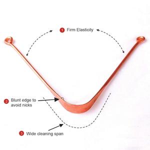 Limpiador de Lengua 100% Cobre Puro para Niños y Adultos, Remedio Ayurvédico para la Higiene Bucal Diaria, Aliento Fresco y Salud - Product Image 4