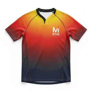 ชุดรักบี้แบบสั่งทำขายส่ง ปักลายแบบซับลิเมชั่น ทนทานต่อการฉีกขาด เย็บตะเข็บเสริมความแข็งแรง ชุดยูนิฟอร์มรักบี้สำหรับการแข่งขันระดับมืออาชีพ โรงงานรับผลิตแบบ OEM - Product Image 1