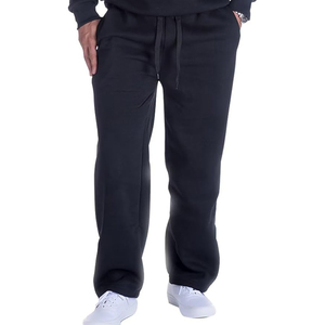 <b>Men's</b> Black Wide Leg Fashion Sweat Pants <b>Men</b> Casual in Stock Wholesale High Quality Flare Stacked Pants <b>Men</b> - Product Image 2