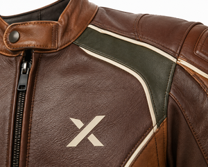 Combinaison de moto en cuir d'inspiration vintage |   Bourgogne Brun |   Fabricant OEM ODM |   Qualité de conception haut de gamme | Vêtements de course - Product Image 4