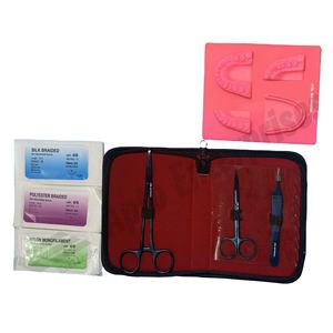 Kits de suture pour étudiants en médecine et en médecine vétérinaire, instruments médicaux, kit de pratique de suture médicale en acier inoxydable - Product Image 1