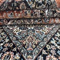 Dernier design indien traditionnel du Rajasthan, tapis à poils longs en laine/coton noué à la main et fabriqué à la machine, écologique et antidérapant